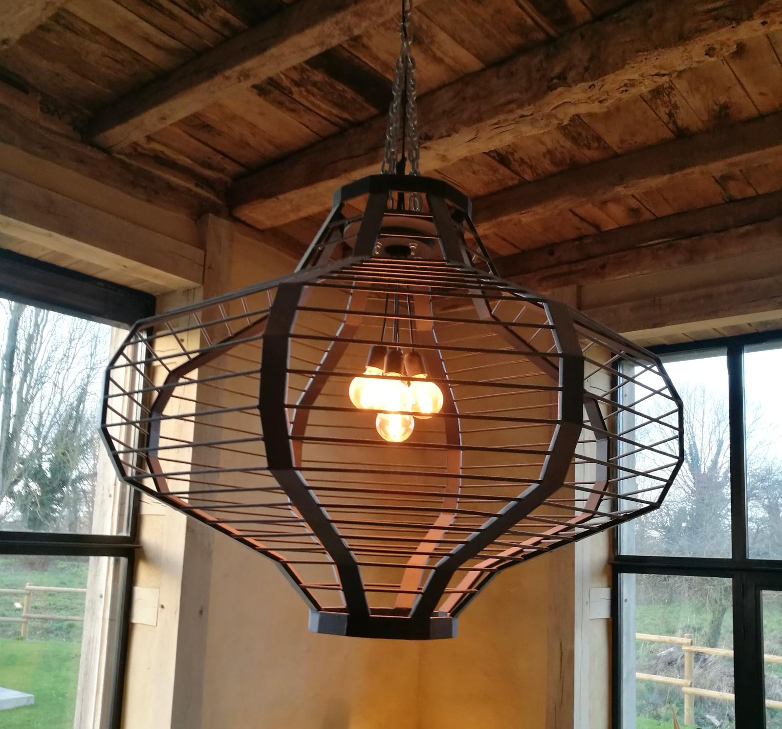 Luminaires artisanaux métal forgé Bretagne